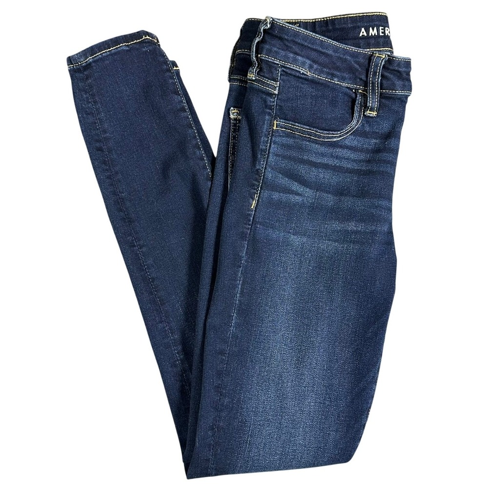 American Eagle Womens Ne(x)t Level Stretch Skinny Jeans Dark Wash Size 4